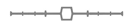 Гидрошпонка АКВАСТОП ДВ-400/30.1 (ПВХ-П) Гидроизоляционная шпонка деформационная внутренняя (в комплекте КРЕПЕЖ 6шт/м) ТУ 5772-001-58093526-11, м.п.