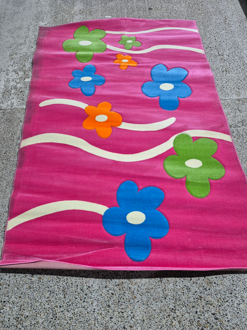 Фризе Карвинг  розовый Прямой