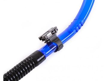 Трубка с клапаном Sargan Бетта Синяя Черный силикон Черный верх