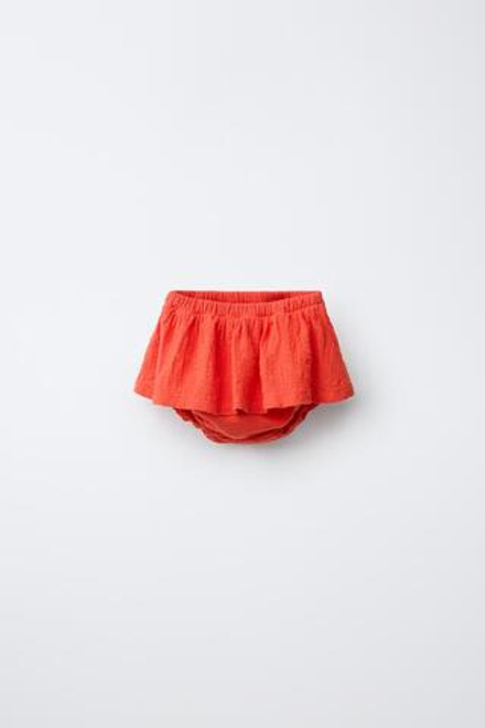 ZARA ТРУСЫ С ЮБКОЙ, КРАСНЫЙ