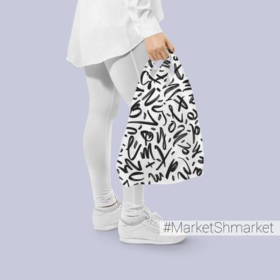 Сумка складная с принтом 