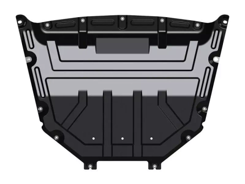 Защита картера двигателя, КПП (1,8 мм, сталь) для Lada Vesta 2015-2022 (V = 1.6 MT; 1.6 AT; 1.8) Sheriff.27.2984 V1