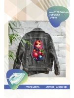 Термонаклейка на одежду, термопринт Матрешка