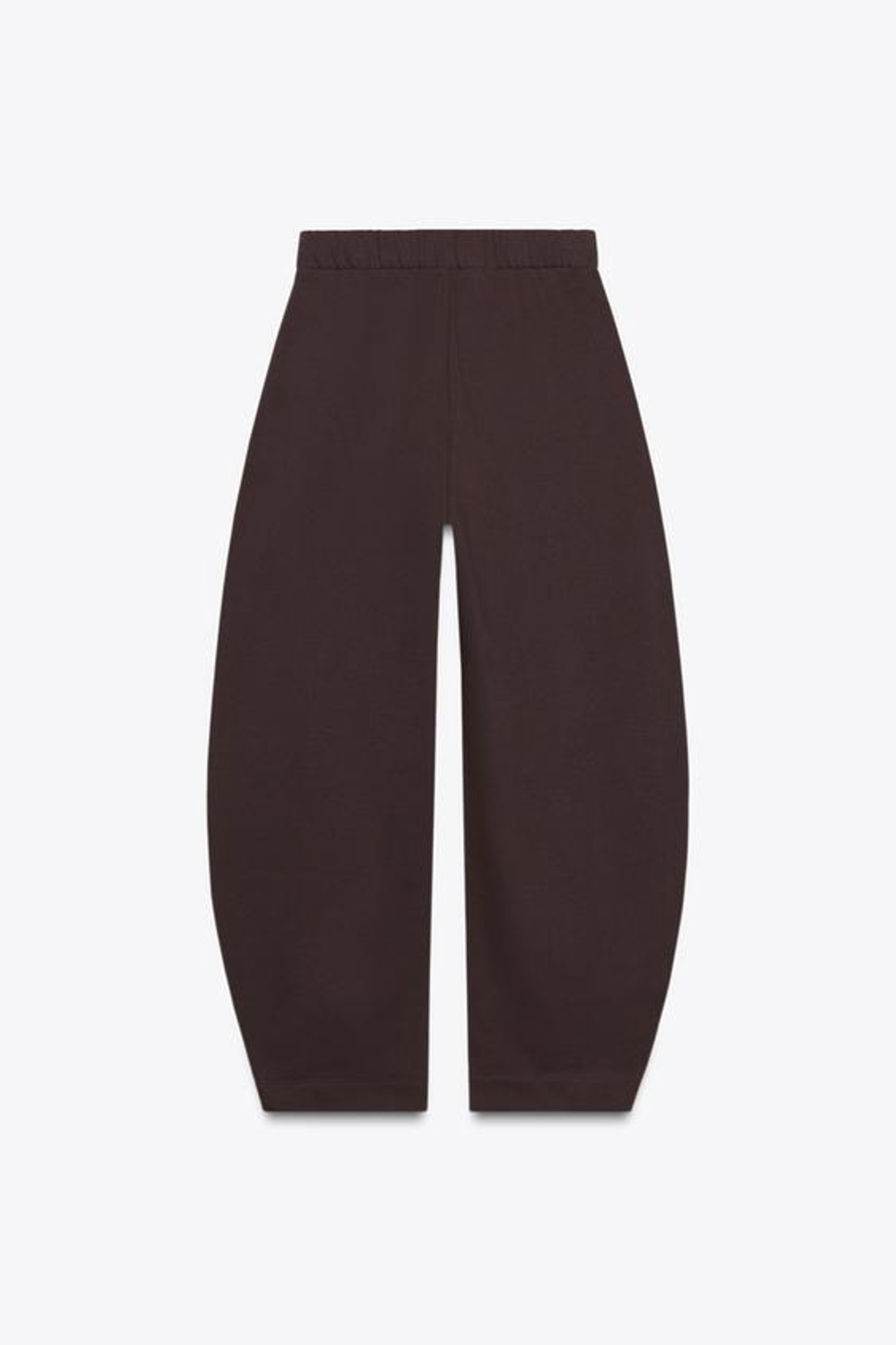 ZARA БРЮКИ ИЗ ФЛИСА С РЕМНЕМ, ШОКОЛАДНЫЙ