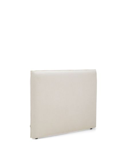 Изголовье кровати Jaira из белого шенилла со съемным чехлом для кроватей шириной до 150 см