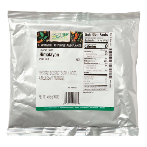 Frontier Co-op, гималайская розовая соль крупного помола, 453 г (16 унций)
