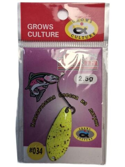 Блесна форелевая Grows Culture DOXNA 2,5гр; длина 31мм; цвет 034