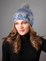 Шапка зимняя вязаная детская