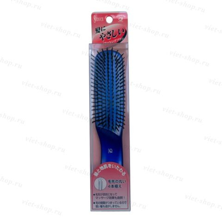 Японская массажная расчёска для волос IKEMOTO Brush Seduce (blue)