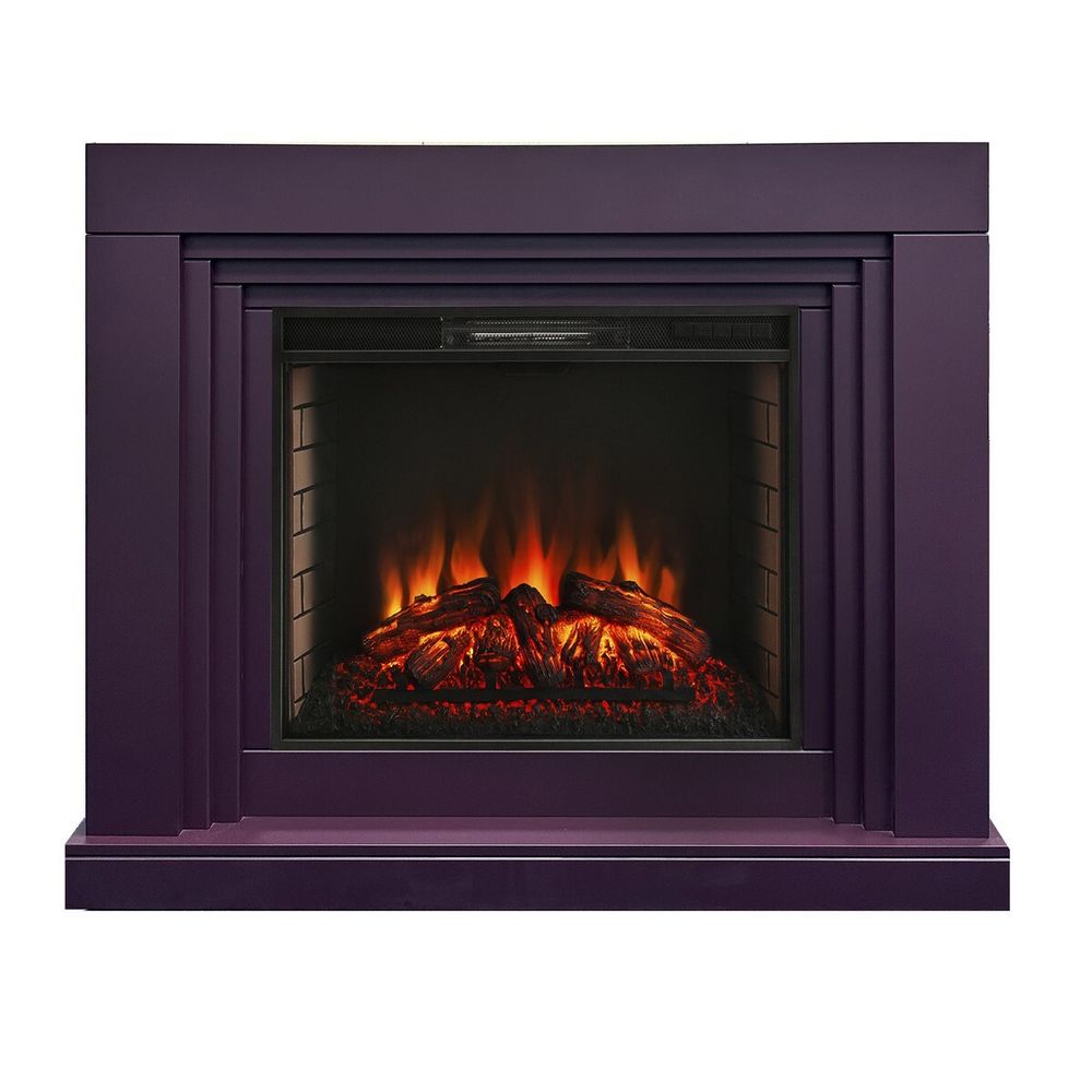 Электрокамин RealFlame Stanley 26 Plum сливовый с очагом Epsilon 26 S IR