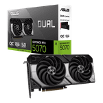 Видеокарта ASUS GeForce RTX5070 12GB DUAL OC Edition GDDR7 192-bit 1xHDMI 3xDP DUAL-RTX5070-O12G