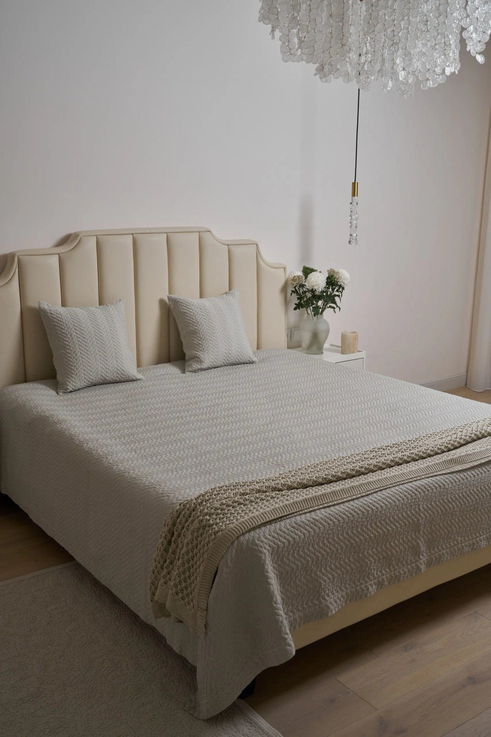 Покрывало Luxberry Зигги Серо-фисташковый