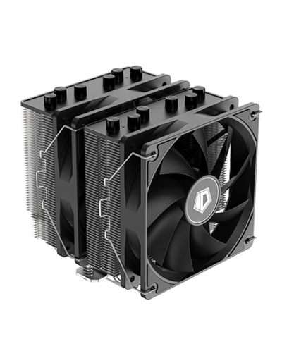 ID-COOLING SE-206-XT LGA1700/1200/115X/AM5/AM4 (8шт/кор, TDP 250W, PWM, черный, 6 тепл.трубок + медная база, 2 x FAN 120mm) RET