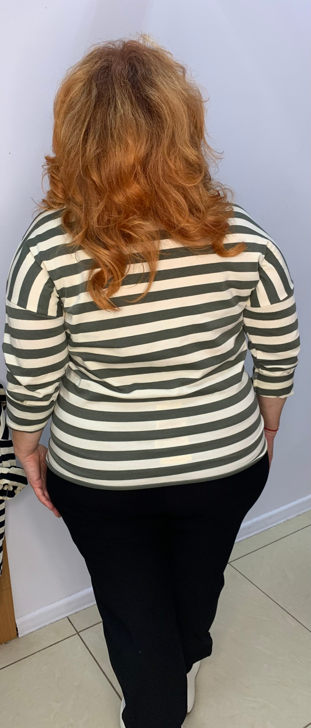 Коттоновый блузон в полоску