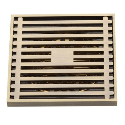 Трап канализационный прямой, 40 мм, 100х100 мм, Gappo, латунь, бронза, G81004-4