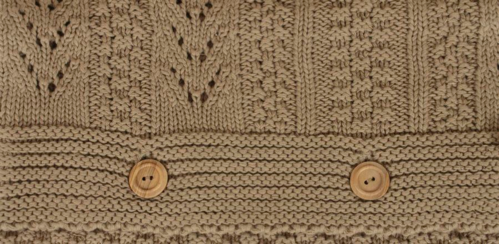 Элитная наволочка декоративная Imperio 1 табачная от Luxberry фрагмент