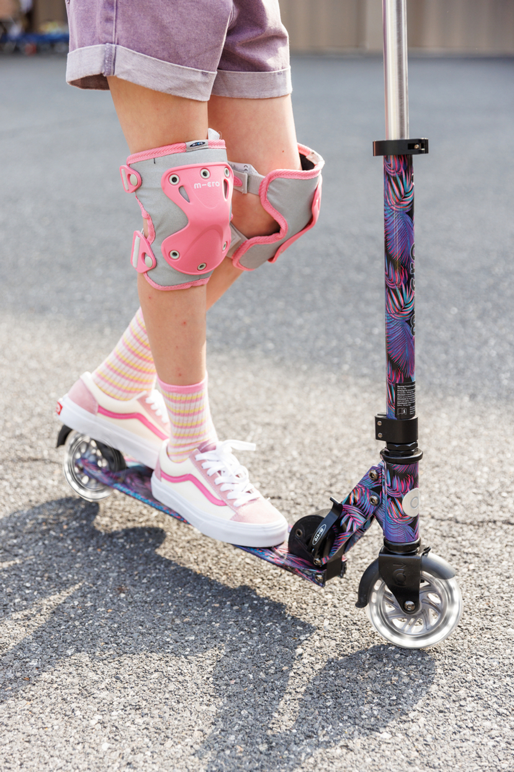 Самокат Micro Sprite LED, Art Джунгли