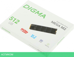 SSD диск Digma Mega M2 512Gb (DGSM3512GM23T)