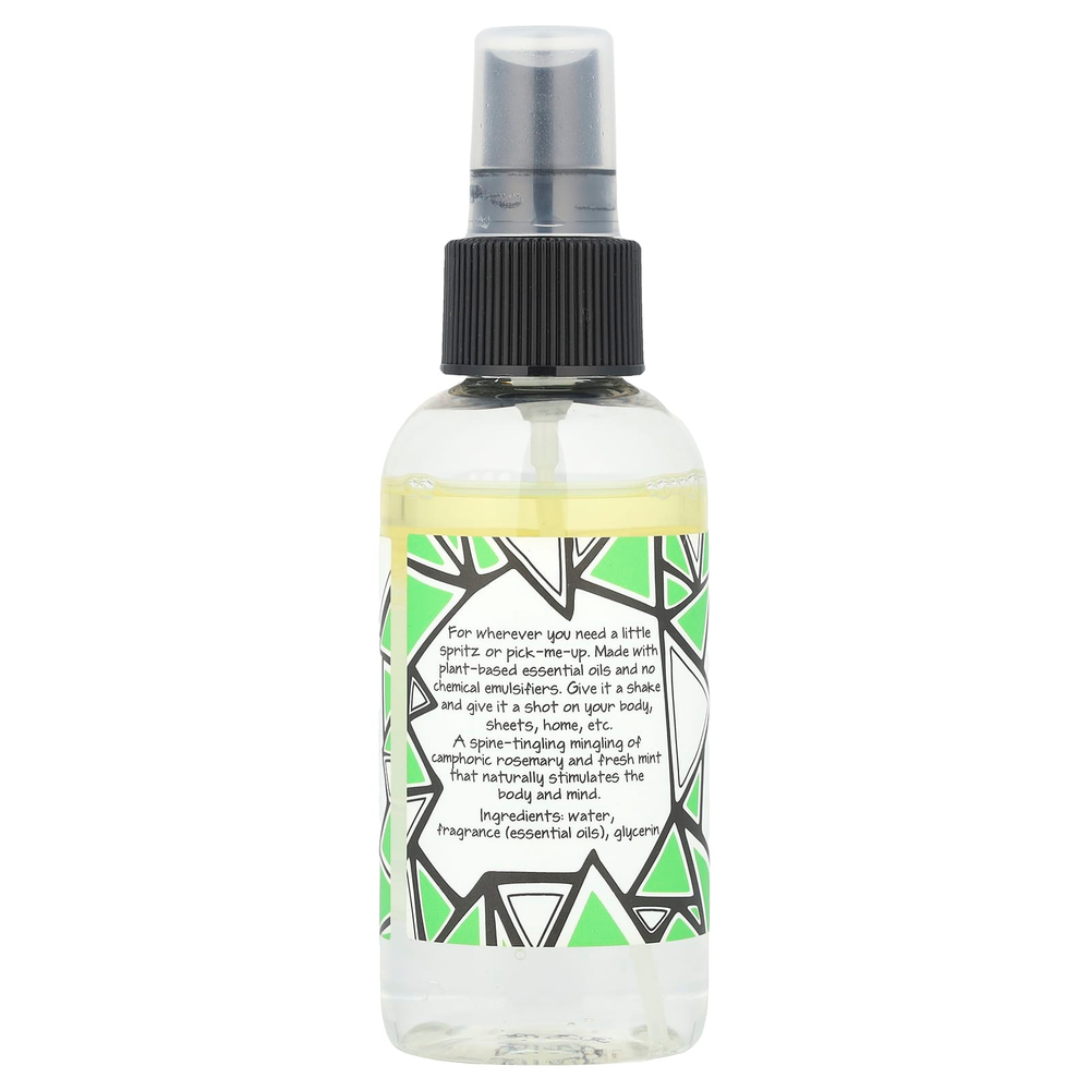 ZUM, Zum Mist®, ароматерапевтический спрей для комнаты и тела, розмарин и мята, 118 мл (4 жидк. Унции)