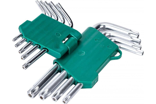 Набор ключей ВОЛАТ Torx T10-T50 9 предметов коротких 11025-09