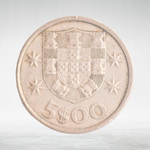 Portugal, 5 Escudos, 1974, VF