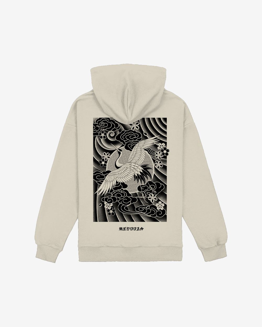 Худи MEDOOZA Журавль Молочный