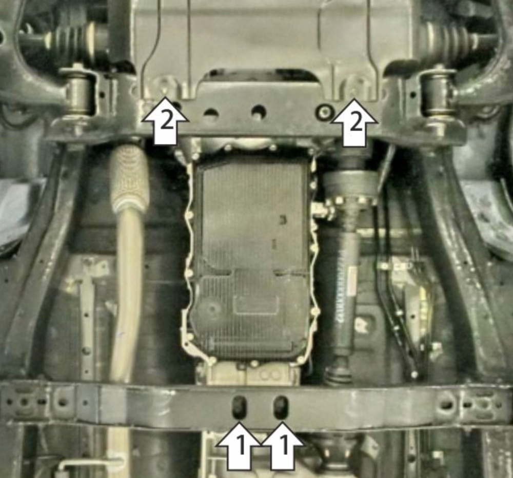 Защита стальная 2 мм кпп для Foton Tunland G7 Motodor.77505