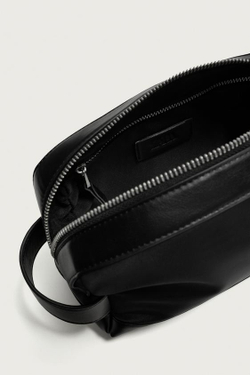 ZARA КОМБИНИРОВАННАЯ НЕЙЛОНОВАЯ КОСМЕТИЧКА, ЧЕРНЫЙ