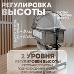 Кроватка приставная Bubago Meluna 5в1 бежевый