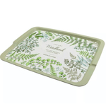 Поднос с декором 425х320х22 мм (зеленый)