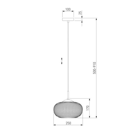 Подвесной светильник Eurosvet Gem 50262/1 темно-серый