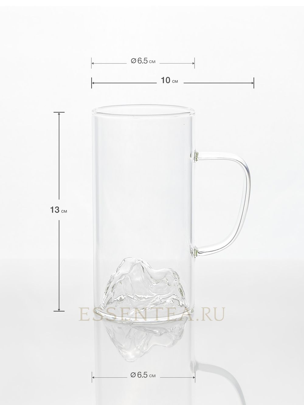 размер чашка стеклянная 250 мл