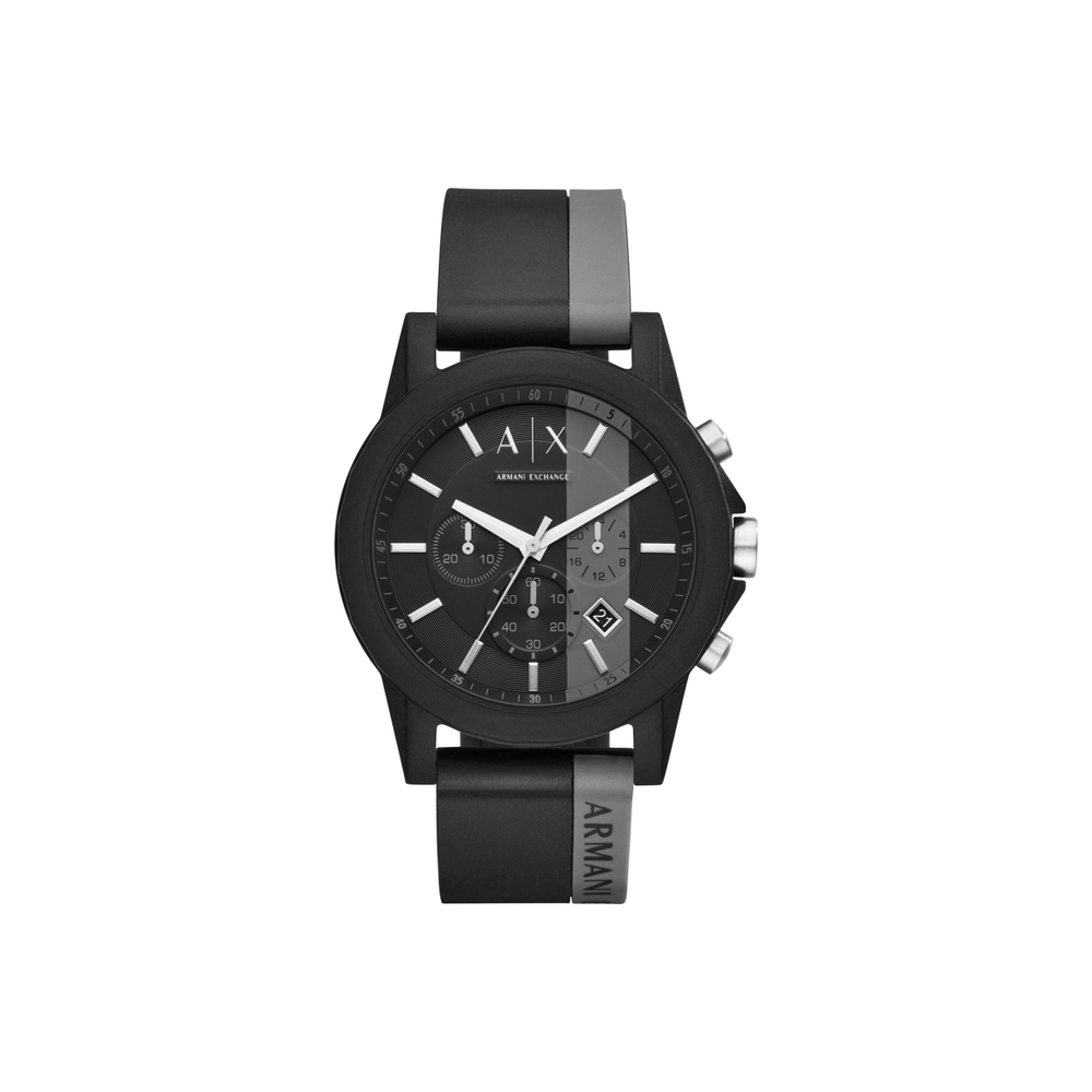 ARMANI EXCHANGEAE Wrist Watch Quartz Movement Silicone Strap Black Dial Men"s Watches Darth Vader Gift Box