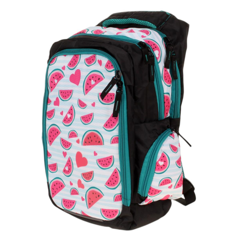 Рюкзак школьный Тайлер "Арбузы" 30*44*14 см. 2 отд., 1 карман, боковые карманы на молнии (Luris)