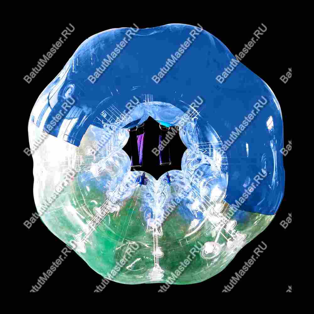 Бампербол «Прозрачно-синий», ТПУ, диаметр 1.5 м