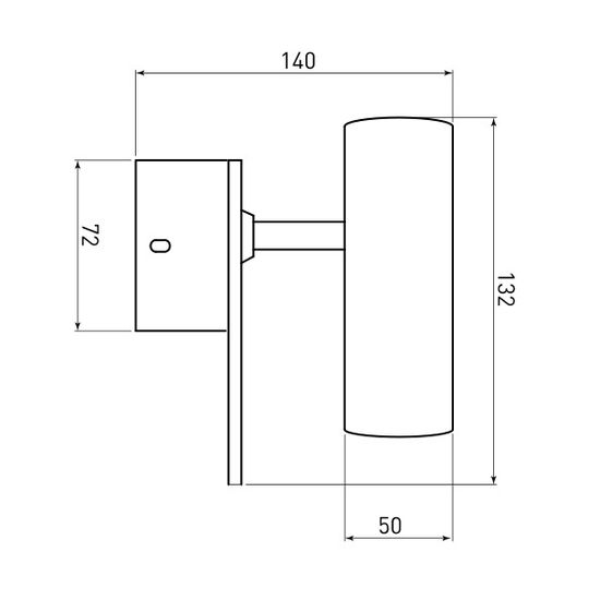 20091/1 LED / настенный светильник / черный/ золото