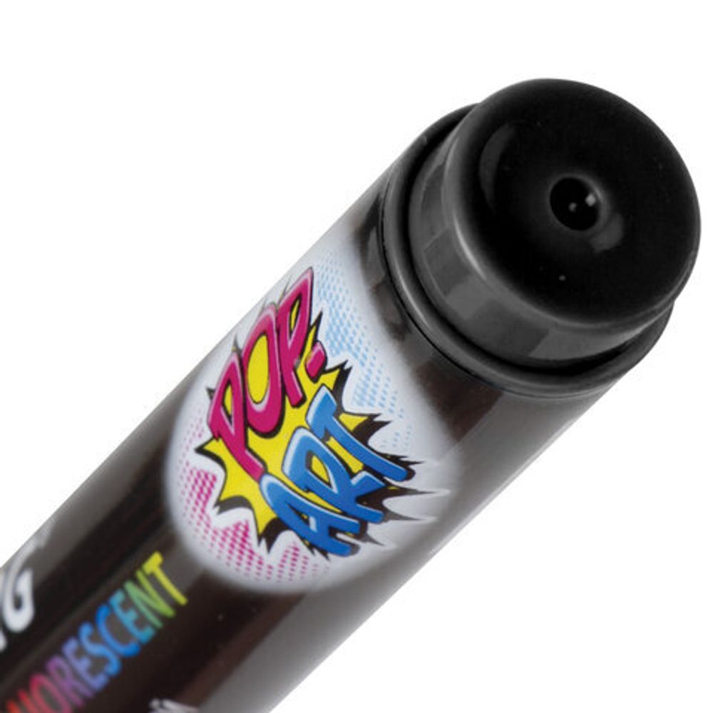 Маркер меловой "POP-ART" ЧЕРНЫЙ, 3,5 мм, сухостираемый, для гладких поверхностей, BRAUBERG, 151525