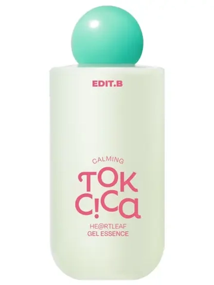 Edit.B Успокаивающая гелевая эссенция с центеллой и пробиотиками Calming Tok Cica Heartleaf Gel Essence 200 мл
