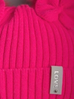 Шапка зимняя вязаная и снуд