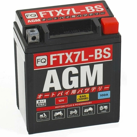аккумулятор FQ 6,0Ah FTX7L-BS (YTX7L-BS) AGM (113*70*130)