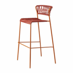 Стул барный плетеный Scab Design Lisa Club, терракотовый