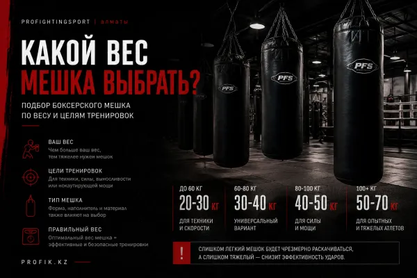 Какой вес боксерского мешка выбрать? Какой вес боксерского мешка выбрать?