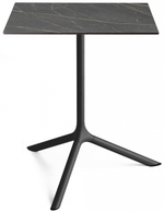 Стол ламинированный обеденный Scab Design Tripe Maxi, черный, черный мрамор Сахара