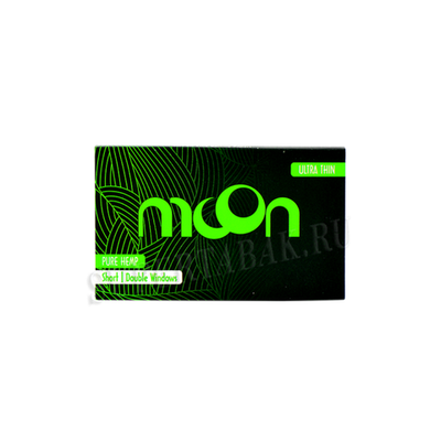 Бумага для сигарет "Moon" Double Green Pure Hemp 13г/м 100л*25шт