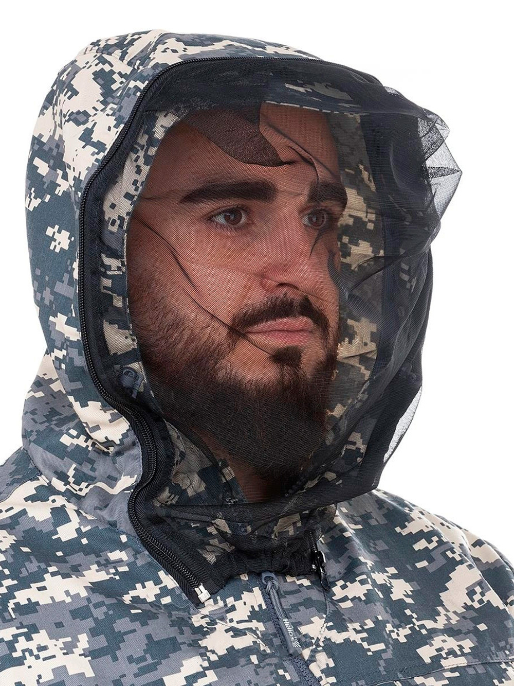 Костюм летний антимоскитный Helios Тайган, цвет серый пиксель, размер 52-54/170-176 (T-KS-T-GP5072-2XL-1)