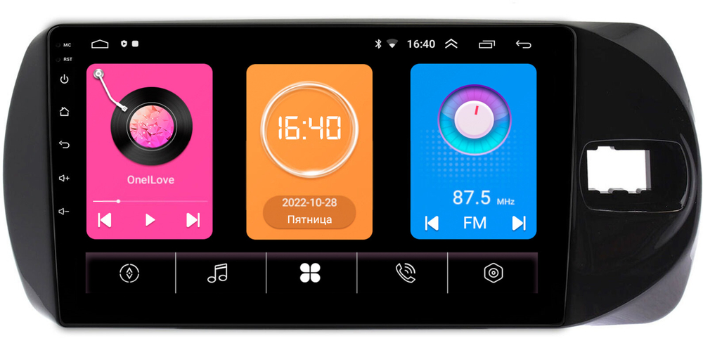 Магнитола для Toyota Vitz 3 2014-2019 - OEM GT9-9374 на Android 10, 2ГБ-16ГБ