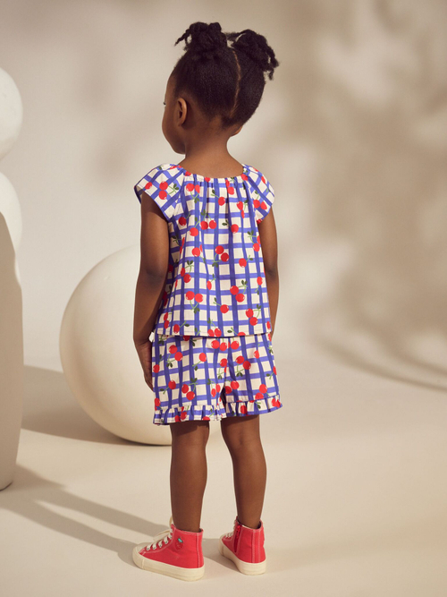 Топ и шорты в комплекте для девочки Next AC4-613, Синий, Белый