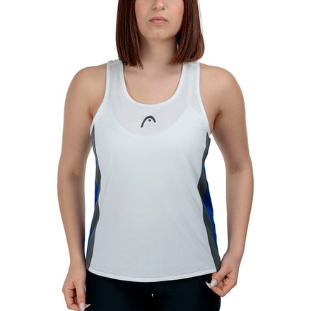 Майка жен. HEAD Club 25 Tech Tank Top W 814735-RoWH-S, р.S, полиэстер, белый