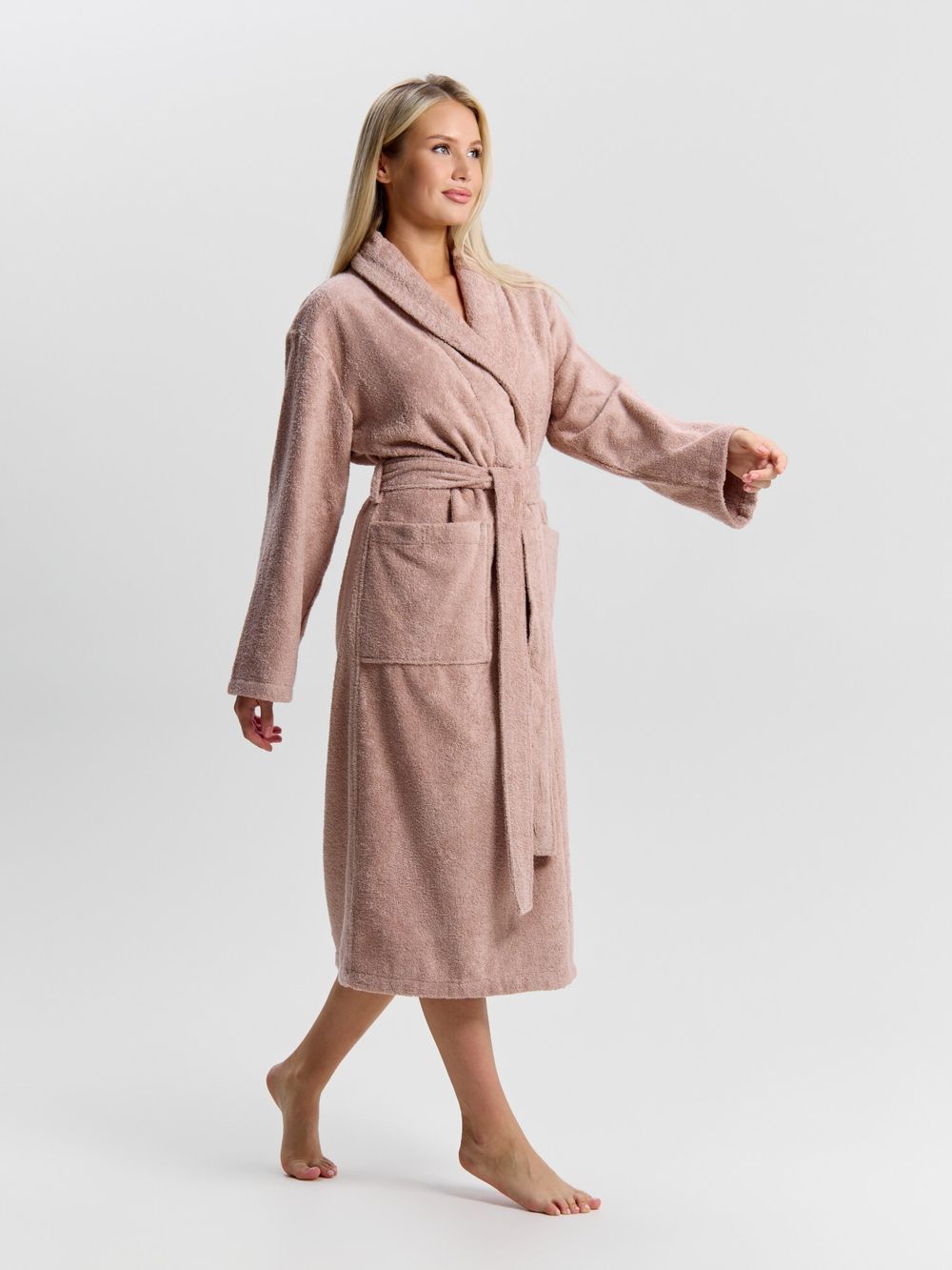 Халат женский Комфорт-3 Виотекс ПУДРОВЫЙ
