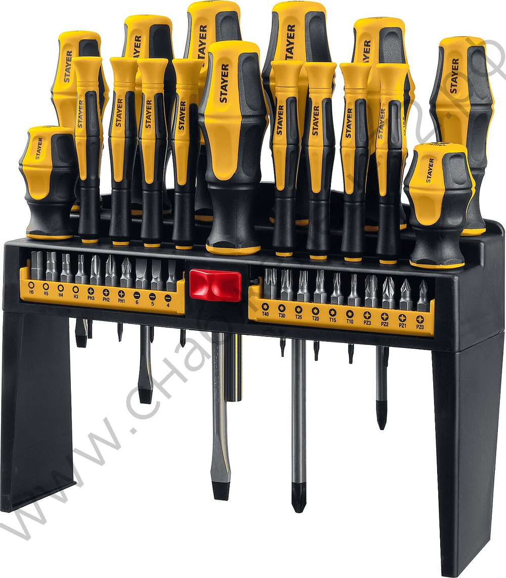 STAYER Hercules-Pro-37 37 предм., Набор отверток с насадками (25312-H37)